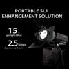 IFOOTAGE 3INT-MB 15-50 Intensifier Fresnel with Mini Bowens Mount,Flexible Angle Control,Compact Barndoor Included,for 60DN,60BNA,130DNA Camera Video Light view 2