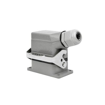 BHUPWZE Heavy Duty Connectors HDC-HE-006-1/2/3/4-L F/M 6pin Screw Connection 16A 500V Industrial Rectangular Aviation Connector Plug(HDC-HE-006-1-L)