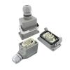 BHUPWZE Heavy Duty Connectors HDC-HE-006-1/2/3/4-L F/M 6pin Screw Connection 16A 500V Industrial Rectangular Aviation Connector Plug(HDC-HE-006-1-L) view 3