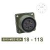 BHUPWZE 18S-3 18S-10 18S-11 Circular Connector 5015 MIL STD Plug Socket Connector MIL-C MS3102A MS3106A MS3108A(Socket 3102 18-11S) view 2