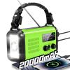 Emergency Crank Radio, 20000mAh Solar Hand Crank Weather Radio NOAA/AM/FM view 1