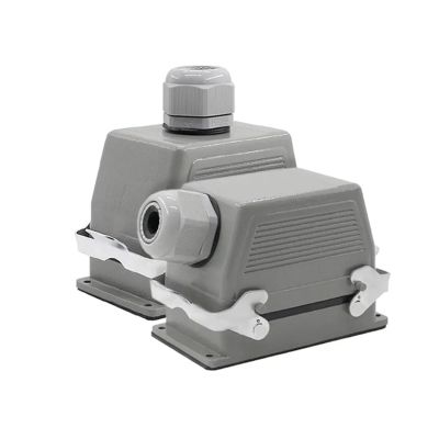 BHUPWZE HDC-HE-048-1/2 Heavy Duty Connectors F/M 48pin 500V Screw Connection 16A Industrial Rectangular Aviation Connector Plug(HDC-HE-048-2)