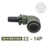 BHUPWZE MS3102 MS3106 MS3108 Connector 5015 MIL STD 8pin 19pin Plug&Socket 22-14 22-23 MIL-C Circular Connectors(Plug 3108 22-14P) view 2