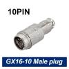BHUPWZE 5/8" Female Male Plug GX16 Aviation Circular Connector 2Pin3pin4pin 5pin6pin7pin8pin9pin10pin Diameter 16mm L73 RS765 DF16 M16(10Pin Male Plug) view 2