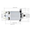 POWTAXBJGD 21V 8 Teeth RS550 DC Electronic Starter Power Reciprocating Saw Electronic Starter 8 Teeth Saw Electronic Starter with Helical Teeth Gear view 3