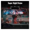 A20P Car DVR Mirror 10 Inch Dash Cam Front and Rear 1080P Driving Recorder Parking Monitor Night Vision Black Box(A20P-6M RCC-HWK,64G1) view 4