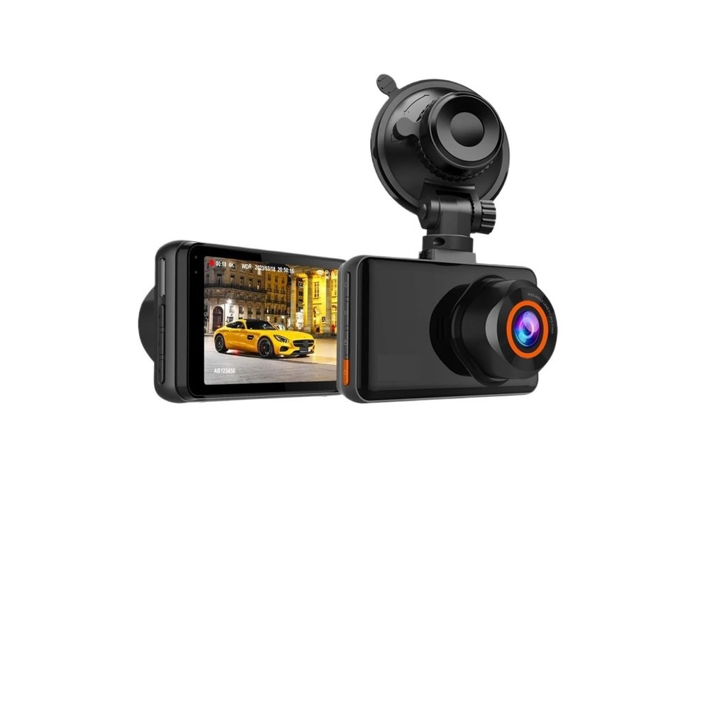 4K Dash Cam for Cars Front and Rear Dual Lens Auto Dashcam Time-Lapse Video Built-in Support Parking Monitor(No Rear Camera,64G1)