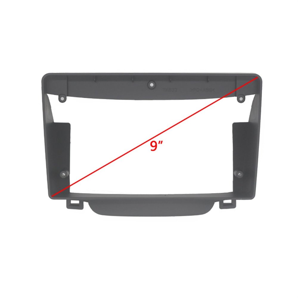 Carbon Fiber Car Center Console Air Vent Condition 9" 2 Din Head Unit Car Radio Fascia/Fit For Hyundai I30 2012-2016 Auto Stereo Audio Player DVD Panel Dash Kit Frame Bezel Faceplate Car Stereo Dash
