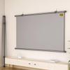 BERWDUXA 60/72in Home Theater Projector Screen Manual Pull Down Projection Screen 4K HD 4:3 16:9 Double Sided Movie Screen, Light-Resistant, Wall Mount(72inch-16:9) view 1