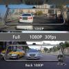 10 Inch Mirror Camera for Car Touch Screen Video Recorder Rearview Mirror Dash Cam Front and Rear Camera Mirror DVR Black Box(Two Lens1080P-10M-BL,16G) view 3