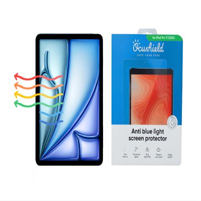 Ocushield Anti Blue Light Tempered Glass Screen Protector for Apple iPad Air 11" (2024 & 2025) - Blue Light Filter for iPad - Anti Glare - Protect Your Eyes & Improve Sleep