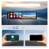 12" 4K Dash Cam CarPlay & Compatible for Android Auto Rearview Mirror Car DVR Night Vision(NO ADAS,128G TF Card) view 3