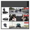 3 Channel Dash Cam Front Inside Rear Three Way Car Dash Camera, 2K+1080P Dual Channel with IR Night Vision Camcorder(3 Camera,32G1) view 4