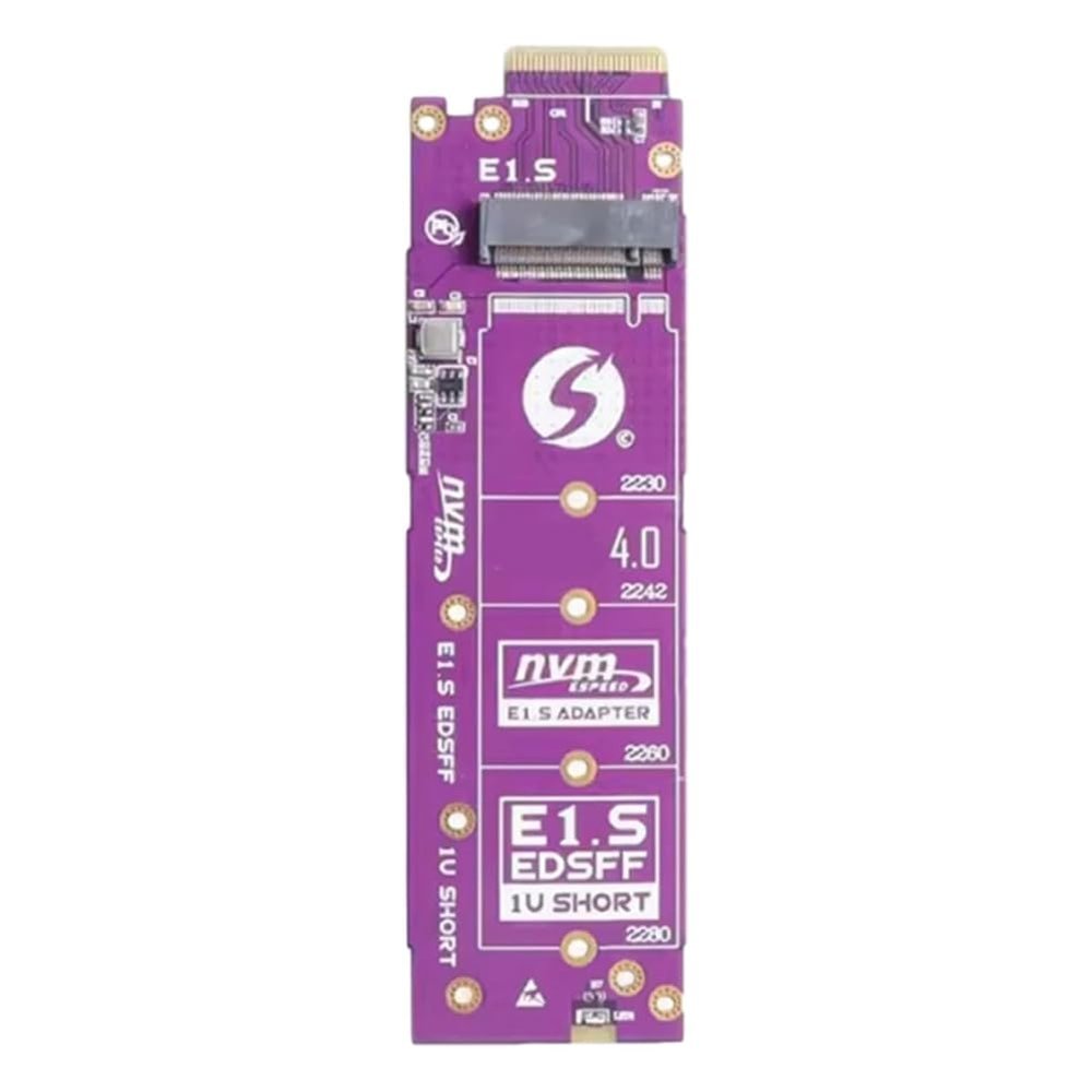 OTDOGUO NVMe M.2 to EDSFF E1.S SSD Riser Card Adapter M.2 Key NVME to EDSFF SSD Adapters Convert Card PCIE 4.0 X4 Expansion Card