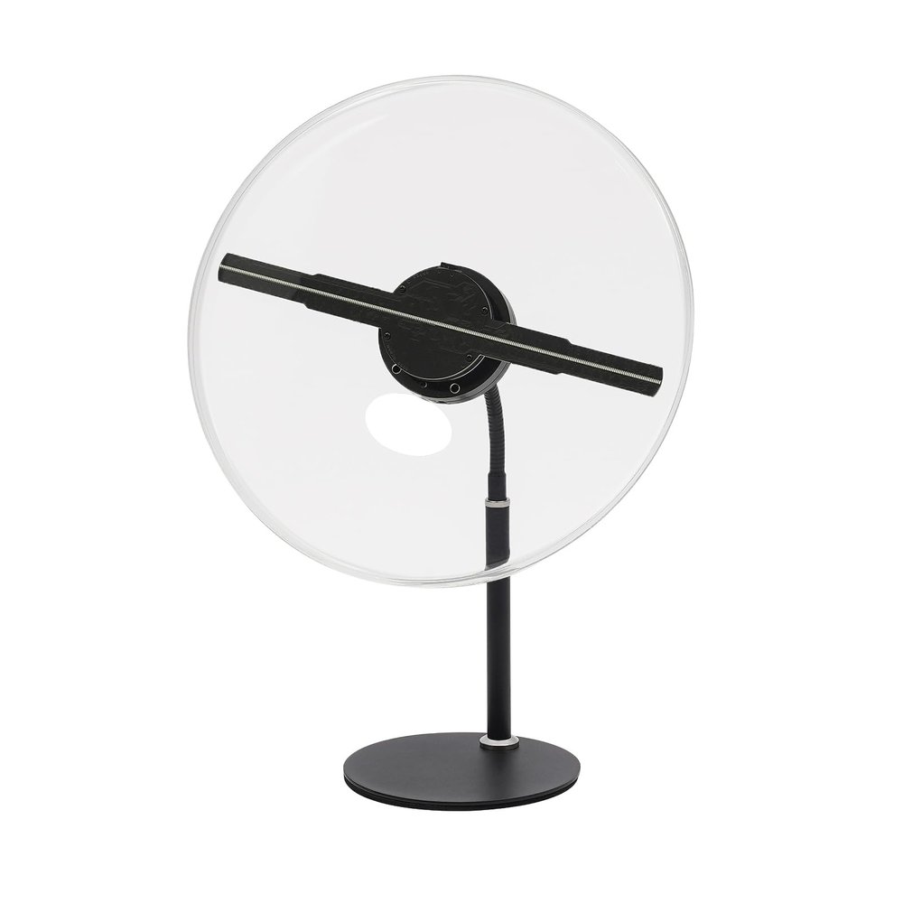 3D Hologram Led Fan Display, Halloween Hologram Projector 3D Holographic Projector with Smart Control, 3D Advertising Hologram Fan with16GB Large-Capacity for Business Store Shop Bar, 12 in