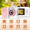 Kids Camera Instant Print, Christmas Birthday Gifts Toys for Girls Boys Age 4 5 6 7 8 9 10 11 12 Years Old,1080P HD Dual-Lens Selfie Digital Camera with 5 Rolls Print Paper Stickers Pens & 32G Card view 3
