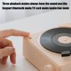 Record Player with Speakers - Wireless Record Player Speaker, Record Player Speakers with Alarm Clock | Vertical Record Player, Smart Turntable Speakers for Beach, Biking, Garage, Yard, Bedroom view 3