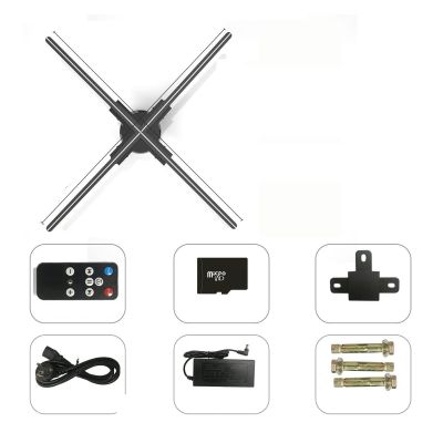 CUIYMXSC 3D Hologram Fan, 3D Holographic Fan Projector Holographic Imaging Lamp WiFi Led Sign Holographic Lamp Advertising Display (F100)