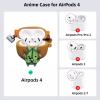 [3 in 1] Silicone Korok Case Compatible with Airpods 4 with Keychain, Cute Cartoon Anime Yahaha Protective Cover with Cleaning Kit Compatible with AirPods 4 with Active Noise Cancellation view 2