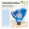 CUIYMXSC 3D Hologram Fan, 3D Advertising Projector WiFi Led Sign Holographic Lamp Remote Advertising Display Support Images and Video view 3