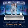 HP 15.6'' FHD IPS Touchscreen Laptop, Intel i7-1255U, 16GB DDR4 RAM, 800GB Storage(512GB SSD+288GB Docking Station Set), Intel Iris Xe Graphics, Wi-Fi 6E, Number Pad, Windows 11 Pro, Silver view 4
