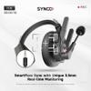 SYNCO XTALK XPro5 Wireless Intercom Headset System 2.4 GHz 500M/1640FT Full Duplex for 5 Person Communication with Noise Cancerllation for Live Show Stage Performance Movie Shoot view 4