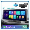 Dash Cam Carplay Compatible for Android Auto Car DVR Navigation Recorder Dashboard Car Mirror Screen(64G TF Card) view 2
