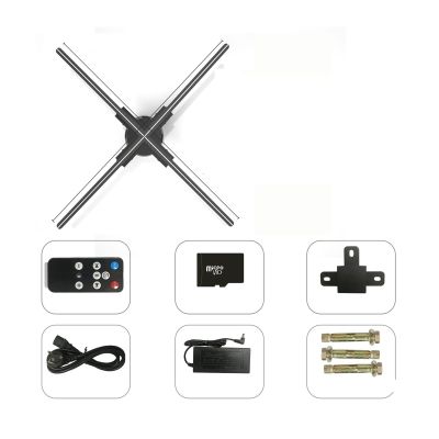 CUIYMXSC 3D Hologram Fan, Hologram Projector Holographic Imaging Player Advertising Display Support Images and Video Advertising (100cm)