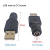 1/5pcs DC Female Power Jack 5.5 * 2.1mm to Type c Type A USB 2.0 Male Female Jack Connector Converter Adapter(to Mirco Male,5pcs) view 4