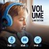 PowerLocus Kids Wireless Headphones, Bluetooth Kids Headphones LED Lights Over Ear with 74/85/94dB Volume Limited, 45H Playtime,Built-in Mic, Two Device Share Mode, HD Stereo for Travel/PC/Tablet view 4