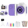 Kids Camera Instant Print, Christmas Birthday Gifts Toys for Girls Boys Age 4 5 6 7 8 9 10 11 12 Years Old,1080P HD Dual-Lens Selfie Digital Camera with 5 Rolls Print Paper Stickers Pens & 32G Card view 1