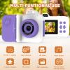 Kids Camera Instant Print, Christmas Birthday Gifts Toys for Girls Boys Age 4 5 6 7 8 9 10 11 12 Years Old,1080P HD Dual-Lens Selfie Digital Camera with 5 Rolls Print Paper Stickers Pens & 32G Card view 3