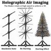 CUIYMXSC 3D Hologram Advertising Display Fan Projector, 3 PCS Splicing Units, Vertical Advertising Machine Rotating Hologram Projection Equipment view 3