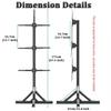 CUIYMXSC 3D Hologram Advertising Display Fan Projector, 3 PCS Splicing Units, Vertical Advertising Machine Rotating Hologram Projection Equipment view 4