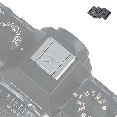 Niyi Focus 1pcs Camera Hot Shoe Cover, Aluminum Alloy, Silver with Silver, for Fuji X Fujifilm GFX Mount Camera