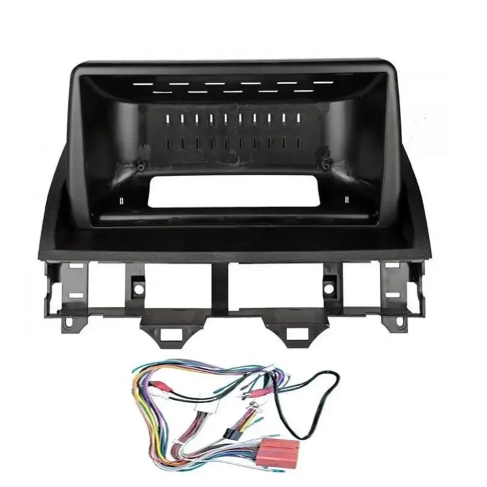 9 Inch Car Frame Fascia Adapter Android Radio Audio Dash Fitting Panel Kit Compatible with Mazda 6 2004-2015(Frame Cable)