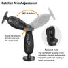 WINDFRD 1.5" Double Ball Mount with Two AMPS Round Plates, Tablet/Fish Finder Mount, Double Socket Swivel Ratchet Arm with 1.5 inches / 38mm / C Size Ball, Compatible with RAM, Arkon, iBolt and More view 3