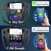 10.4 Inch IPS Touchscreen Android 12 Car Stereo for Ford Focus 2012-2018 with Wireless CarPlay & Android Auto 2+32GB Car Radio, Support GPS, WiFi 6, Bluetooth,5.4, FM, Backup Camera, SWC, Dual USB view 2