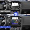 10.4 Inch IPS Touchscreen Android 12 Car Stereo for Ford Focus 2012-2018 with Wireless CarPlay & Android Auto 2+32GB Car Radio, Support GPS, WiFi 6, Bluetooth,5.4, FM, Backup Camera, SWC, Dual USB view 3