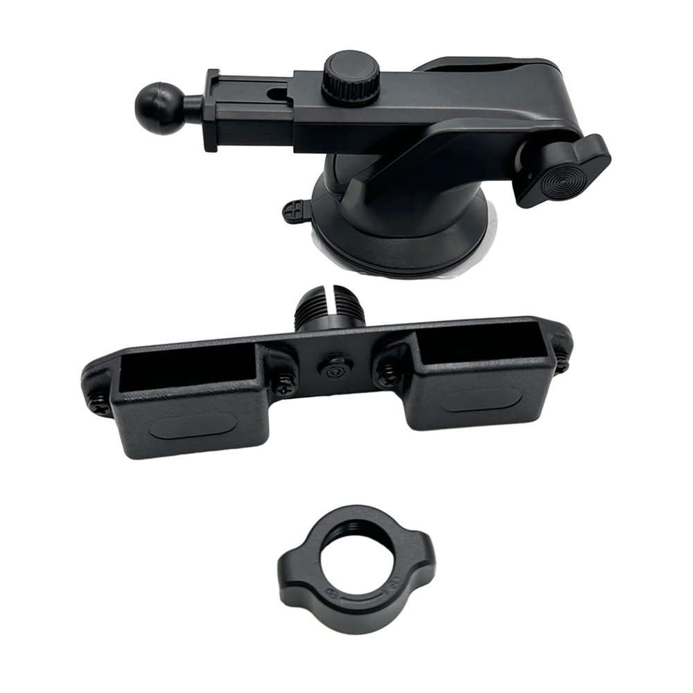 Aurgiarme Vehicle Mount Radio Car Mount for Two Radios Easy to Use Stand Cup Support for Communication Devices