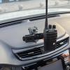 Aurgiarme Vehicle Mount Radio Car Mount for Two Radios Easy to Use Stand Cup Support for Communication Devices view 2