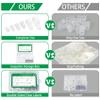 300PCS Nylon R-Type, 3/16'' 1/4'' 3/8'' 1/2'' 3/4'' 1' Cable Clip White Plastic Screw, 260 Pieces Phillips Pan Head Self-Tapping ScrewsBlack Carbon Steel, M3/M4/M5/M6 view 2