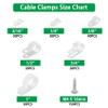 300PCS Nylon R-Type, 3/16'' 1/4'' 3/8'' 1/2'' 3/4'' 1' Cable Clip White Plastic Screw, 260 Pieces Phillips Pan Head Self-Tapping ScrewsBlack Carbon Steel, M3/M4/M5/M6 view 4