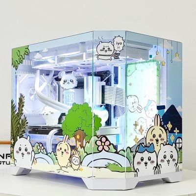 Computer Cases, Mid-Tower PC Gaming Case ATXM-ATX/ITX - Front I/O USB 3.0 Port - 3 Sided Glass - 10 Fan Installation Position - Water Cooling Installation Ready(N)