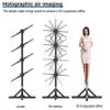vnrutkou 3D Hologram Fan, Advertising Display Hologram Projector, Portable Holographic Advertising Display, 1X4 Hologram Fans Wall for Human Size, for Business Store Signs view 3