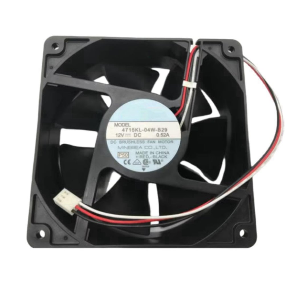 4715KL-04W-B29 Fan 12CM for 12V 2.52A 12038 120X120X38MM 3-Wire Cooling Fan