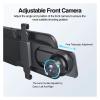 9.66 Inch Car DVR Mirror Rearview Dashcam Carplay Compatible for Android Auto Support Dual Cameras Universal Drive Recorder(None1) view 3