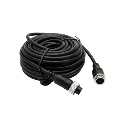 ACGTUY 4-Pin Aviation Video Extension Cable 1M 2M 300cm 5M 6M 8M 10M 15M 20M Fit Compatible CCD Reversing Camera Camper Trailer(2M)