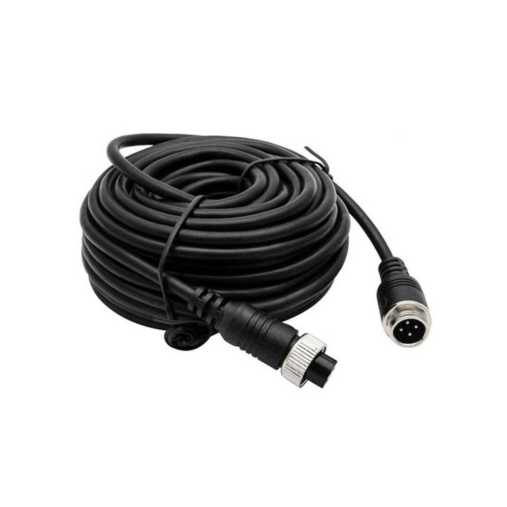 ACGTUY 4-Pin Aviation Video Extension Cable 1M 2M 300cm 5M 6M 8M 10M 15M 20M Fit Compatible CCD Reversing Camera Camper Trailer(2M)