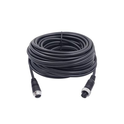 ACGTUY 1M 5M 10M 20M 4Pin Male to Female Aviation GX12 12mm Car Video Cable Extension Connector Fit Compatible Car Reversing Camera Camper Trailer(10m)